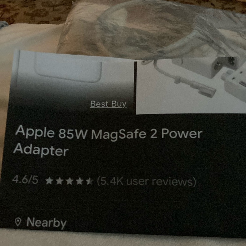 Apple Power Adapter $30